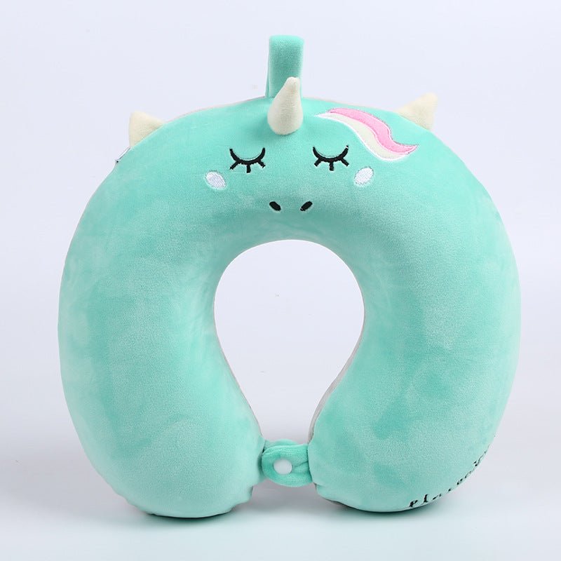 U-Shaped Purple Memory Foam Travel Pillow