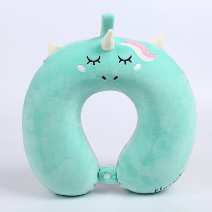 U-Shaped Purple Memory Foam Travel Pillow