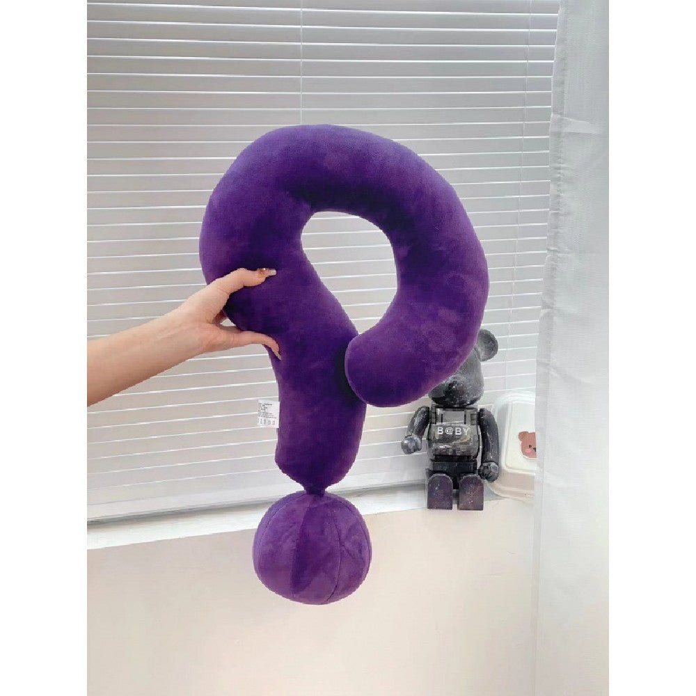 Purple question mark neck pillow 62x35cm