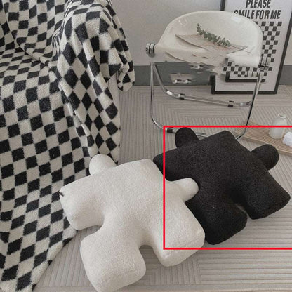 Puzzle piece floor cushion for modern interiors
