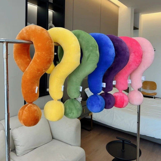 Question mark neck pillow 62x35cm in available colours