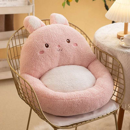 Rabbit animal plush seat cushion