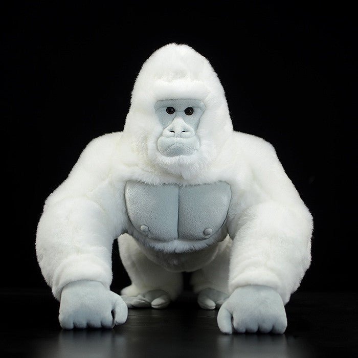 Realistic albino gorilla plush toy 38cm