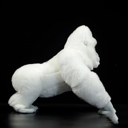 Albino gorilla plush toy for animal lovers
