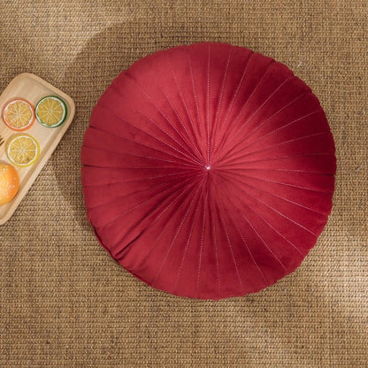 Red round pumpkin cushion 40cm