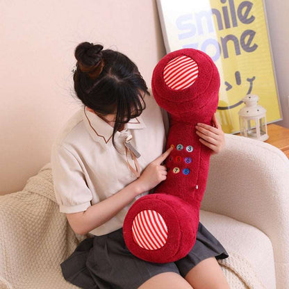 Red telephone plush pillow 70cm