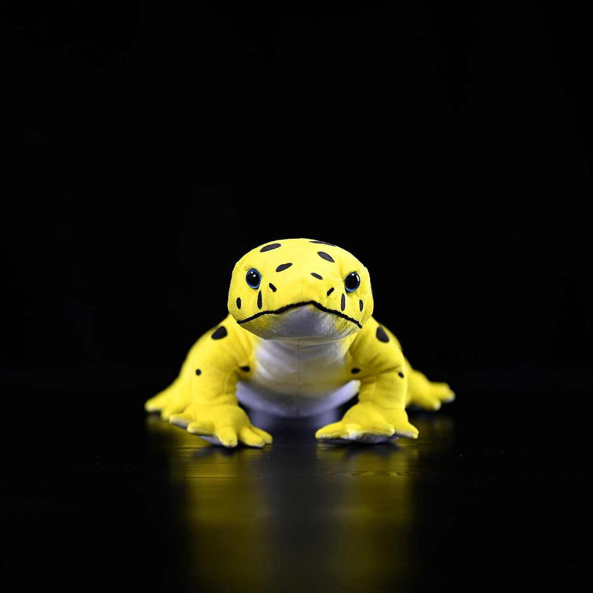 Yellow spotted reptile gecko plush toy