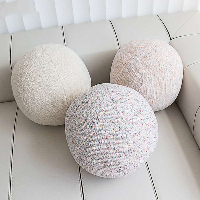 Round ball cushion 30cm in four soft colours