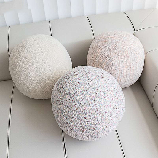 Round ball cushion 30cm in four soft colours