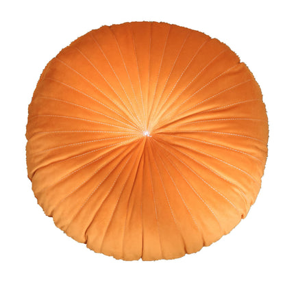 Round pumpkin cushion pleated detail