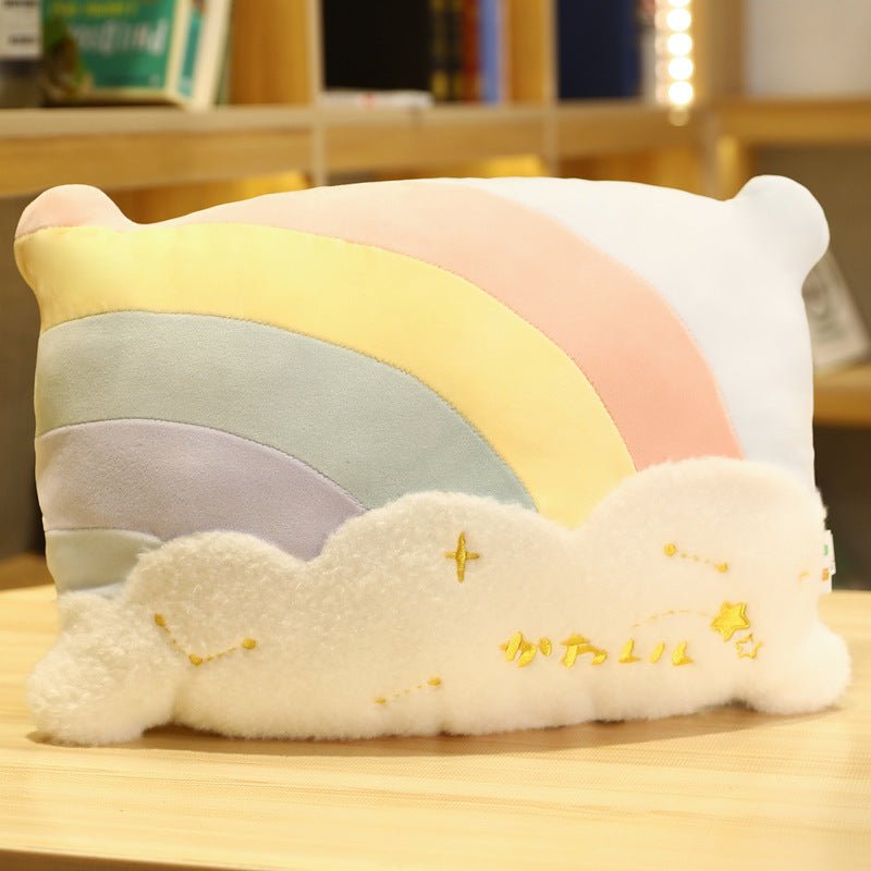 Sky Blue plush cushion 42 x 30cm