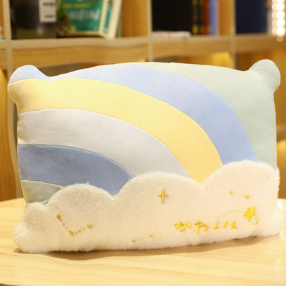 Sky Green plush cushion 42 x 30cm