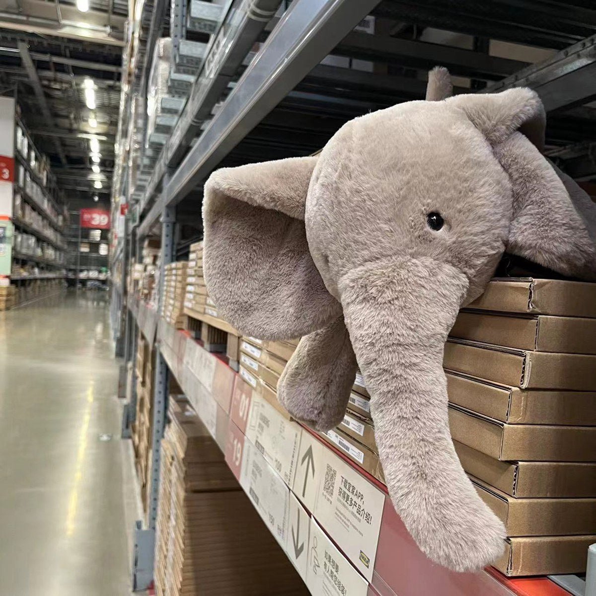 Soft Elephant Plush Rag Plush Pacify Baby Gift