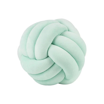 Soft Knot Ball Round Throw Pillow