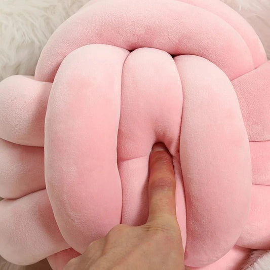 Round knot cushion for sofa or bed