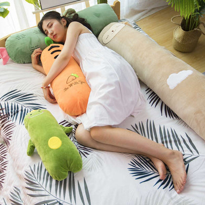Soft Long Dinosaur Plush Pillow