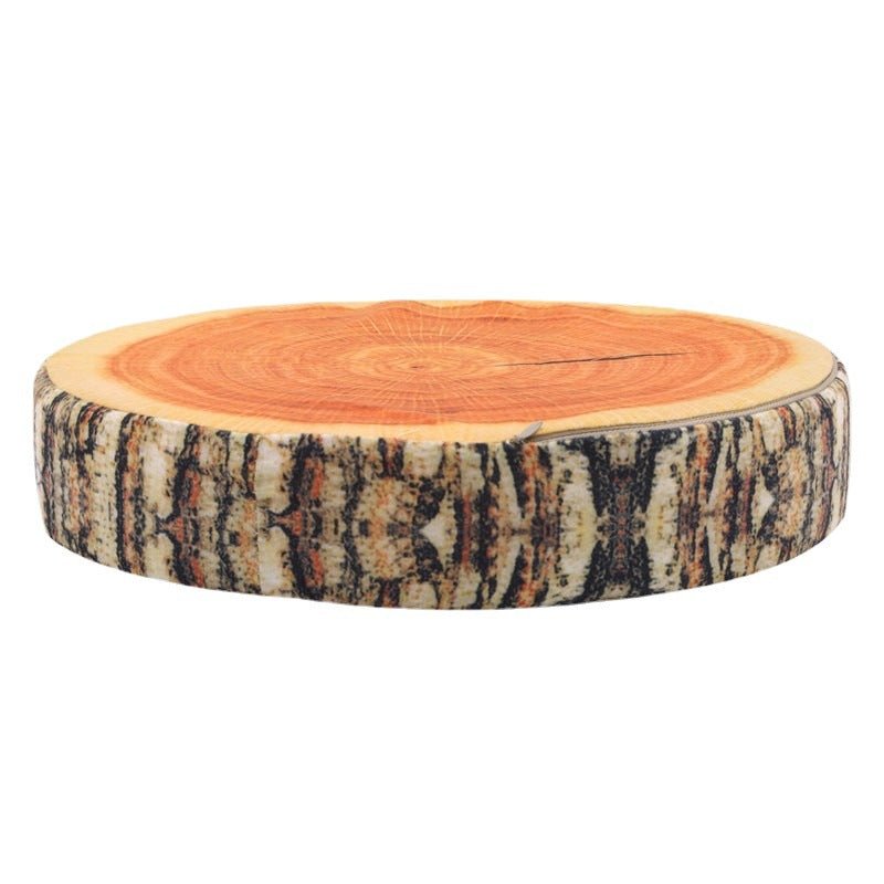 Soft tree stump novelty cushion