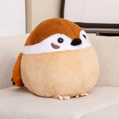 Brown sparrow plush toy