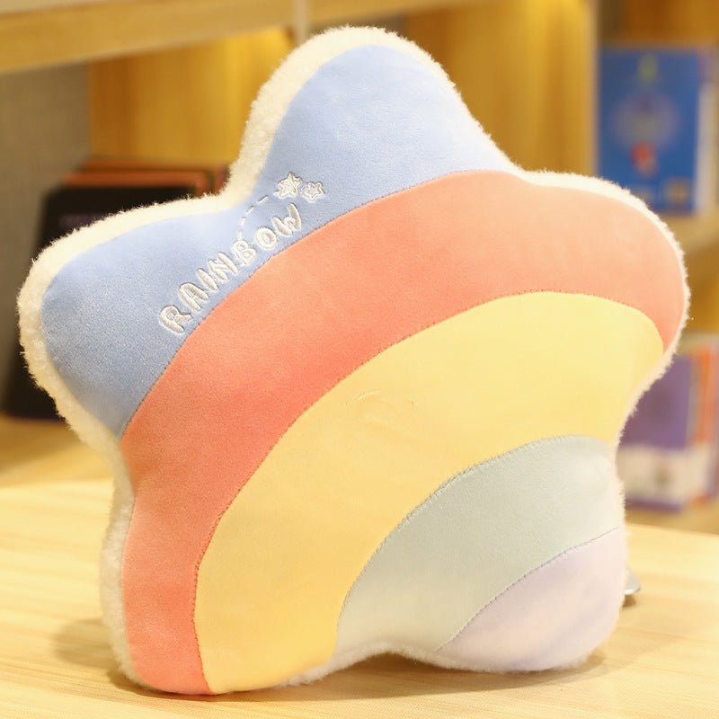 Star Blue plush cushion 38 x 36cm