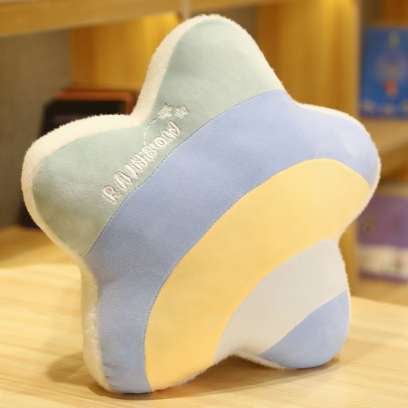 Star Green plush cushion 38 x 36cm