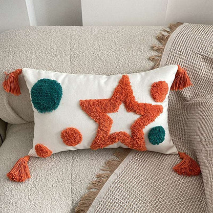 Star Lumbar bohemian tufted cushion