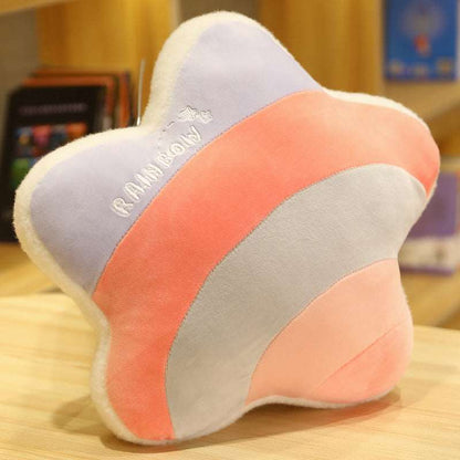 Star Purple plush cushion 38 x 36cm