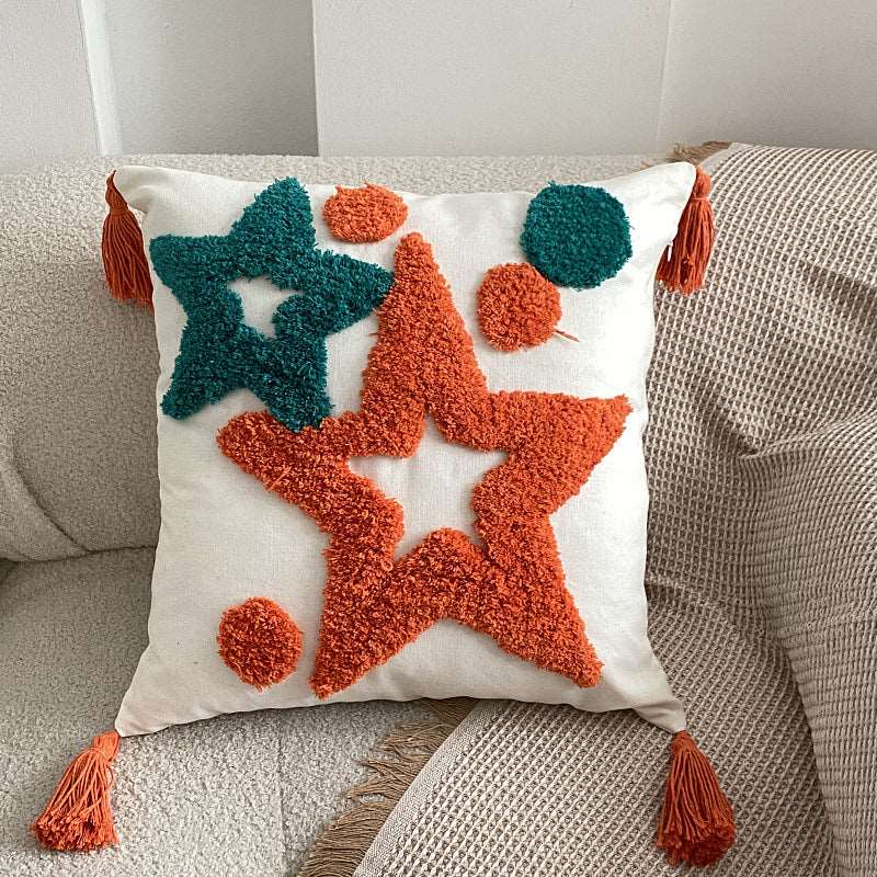 Star bohemian tufted cushion