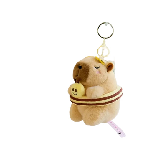 Plush Capybara Keychain - yellow style