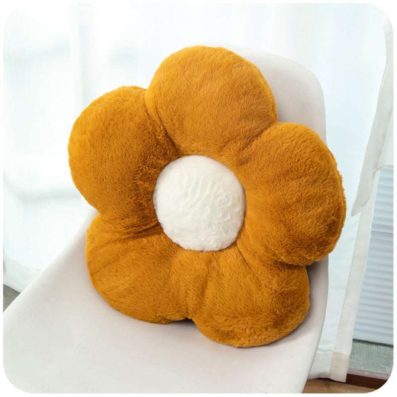 Sunflower plush cushion for chair