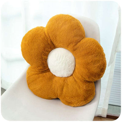 Sunflower plush cushion for chair