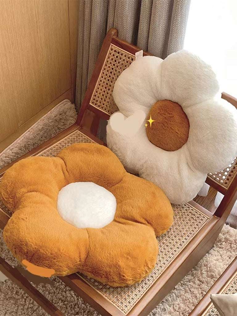 Turmeric sunflower seat cushion