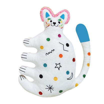Crystal velvet cat plush cushion for sofa
