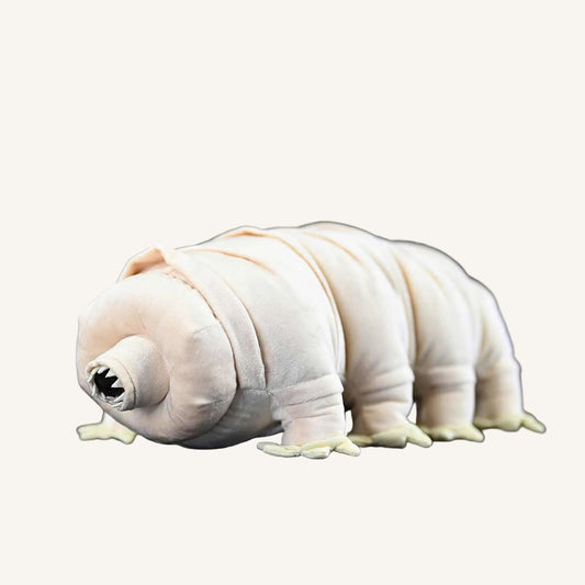 Tardigrade water bear plush toy available in 25cm and 32cm sizes