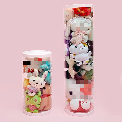 Cylindrical soft toy storage organiser