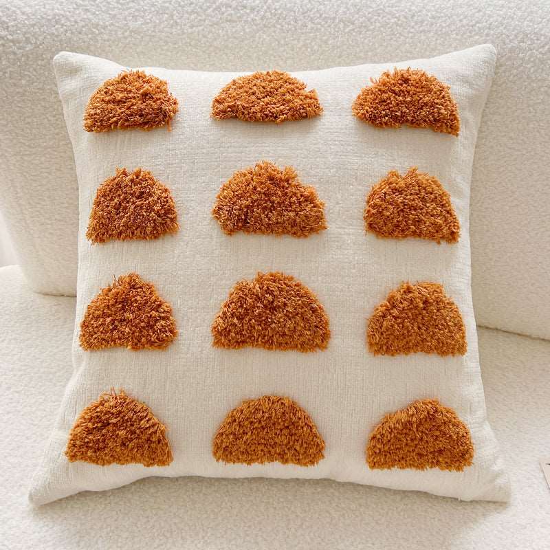 Tufted Semicircle bohemian decorative cushion