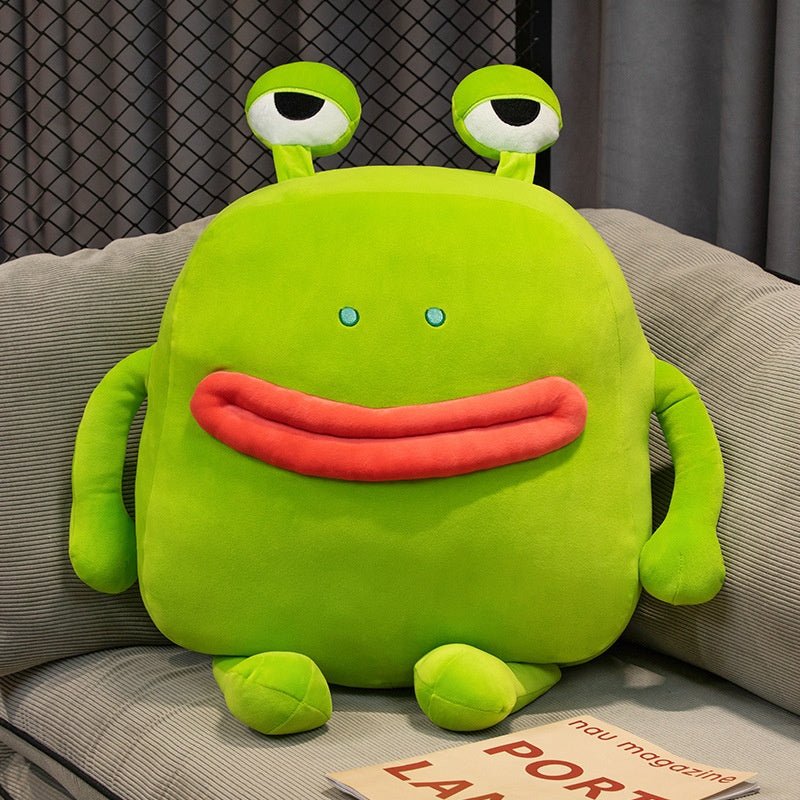 Embrace Quirkiness with Our Ugly And Cute Frog Pillow Plush Toy 