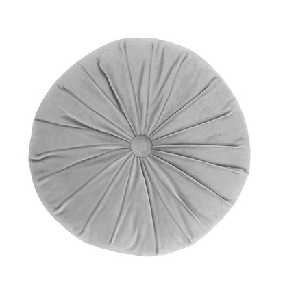 Plush velvet round cushion