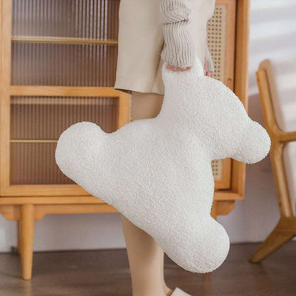 White Teddy Bear plush cushion 40cm