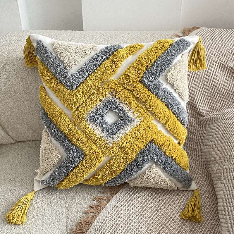 Windmill bohemian tufted cushion
